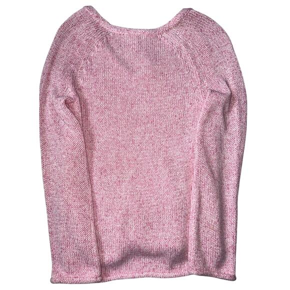 H&M Basic Pink Loose Knit V-Neck Sweater XS - Picture 5 of 5